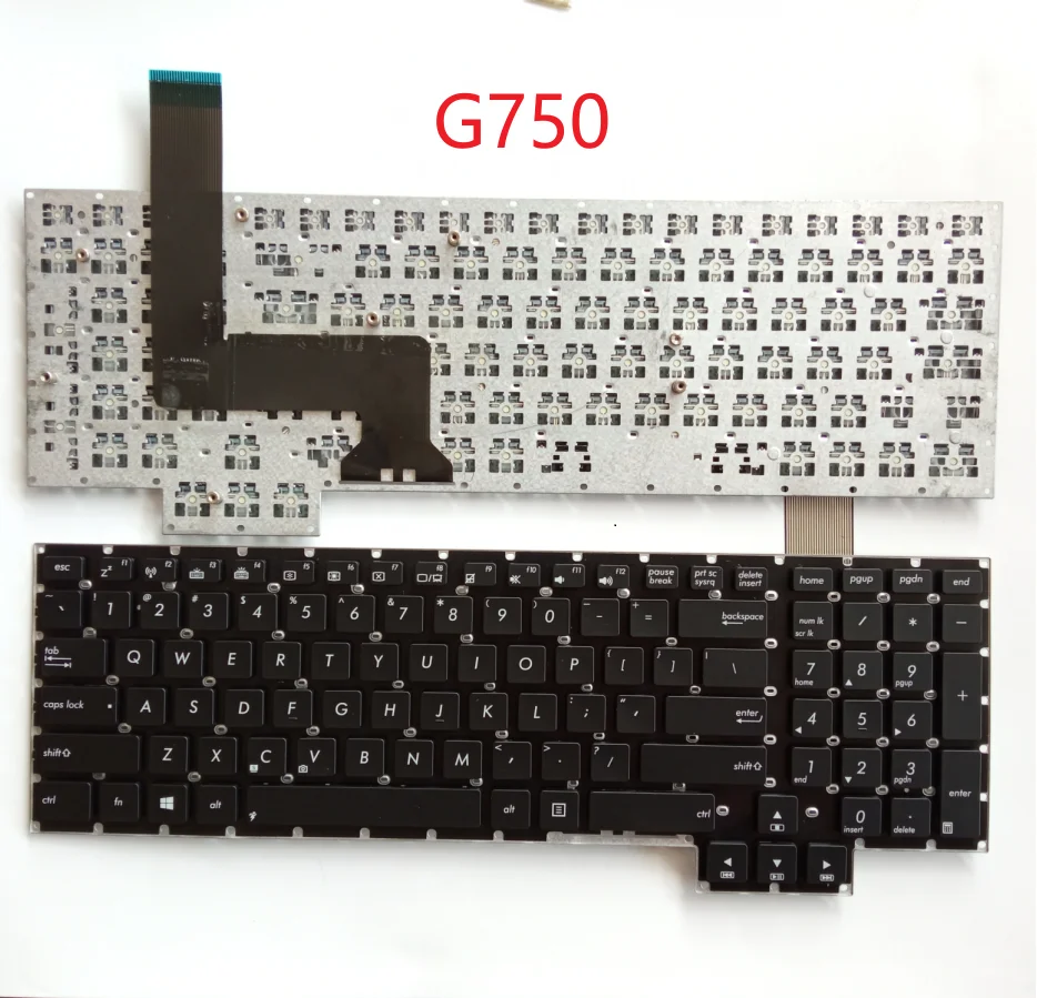 Оригинальная клавиатура для ноутбуков ASUS ROG, совместимая с моделями G750, G750JH, G750JM, G750JS, G750JW, G750JX, G750 Series.