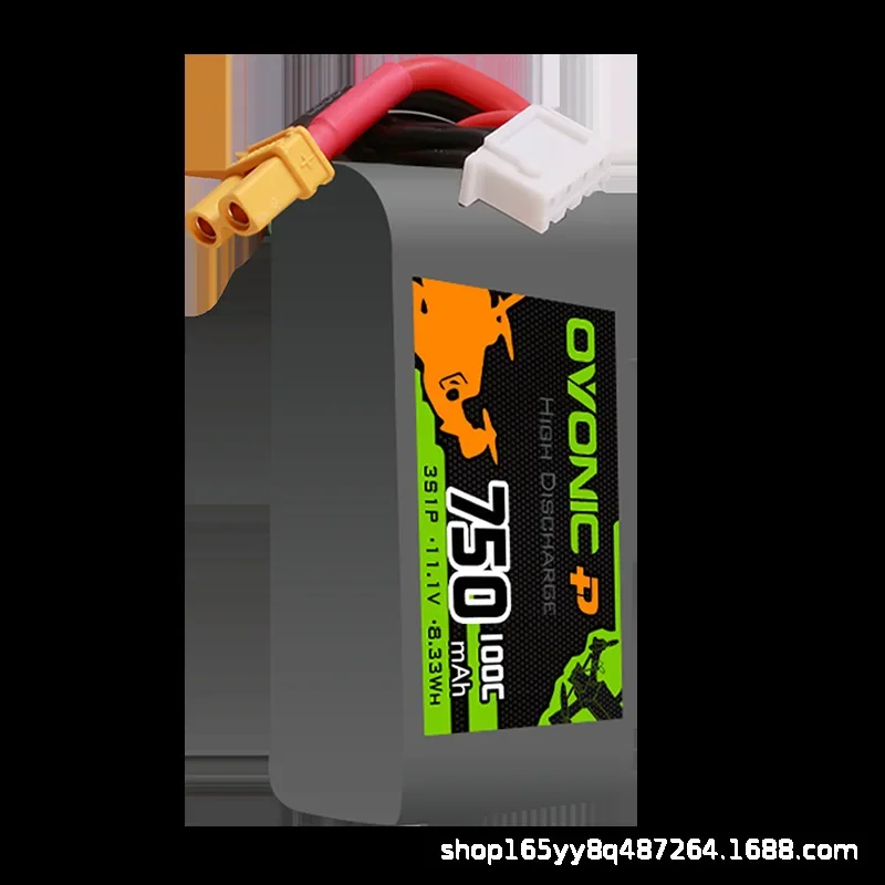 OVONIC 750mAh 100C 3S 4S 6S Akumulator Lipo do 3-calowego silnika bezszczotkowego drona FPV Akumulator o wysokim rozładowaniu do wyścigów