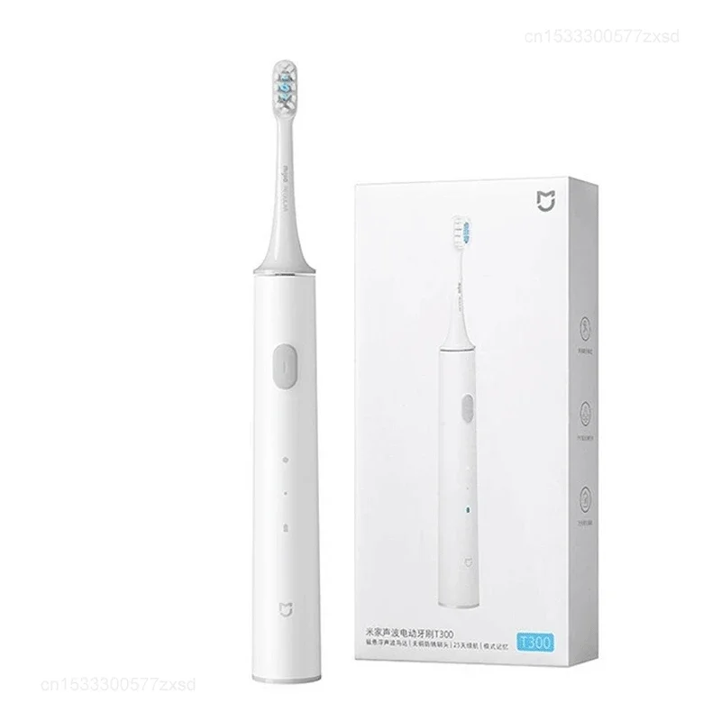 Xiaomi Mijia T300 Sonic Elektrikli Diş Fırçaları, Uzun Pil Ömrü, IPX7 Su Geçirmez Şarj Edilebilir Diş Fırçası Beyazlatma Diş, 2 Mod