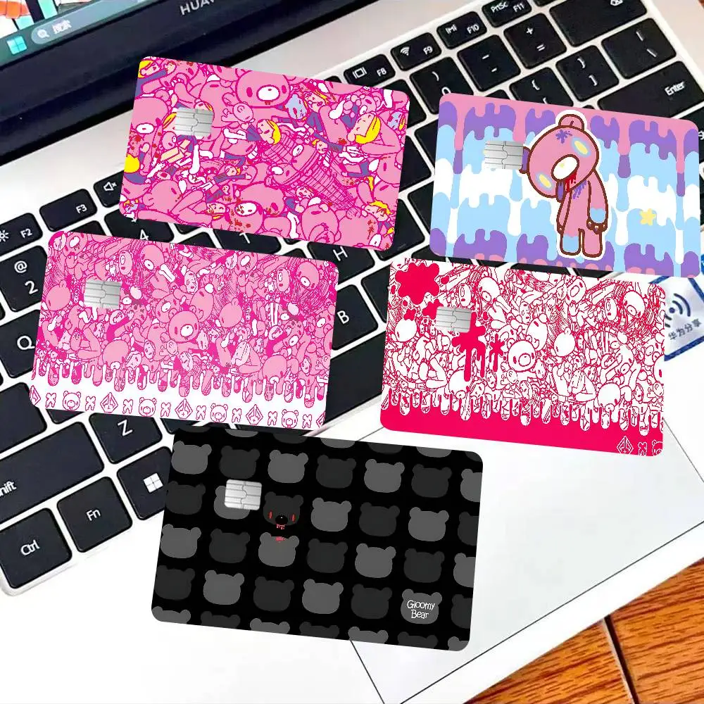 Cartoon G-gloomy Bear Anmie Sticker Film Skin Cover For Credit Card Debit Bank Card Front