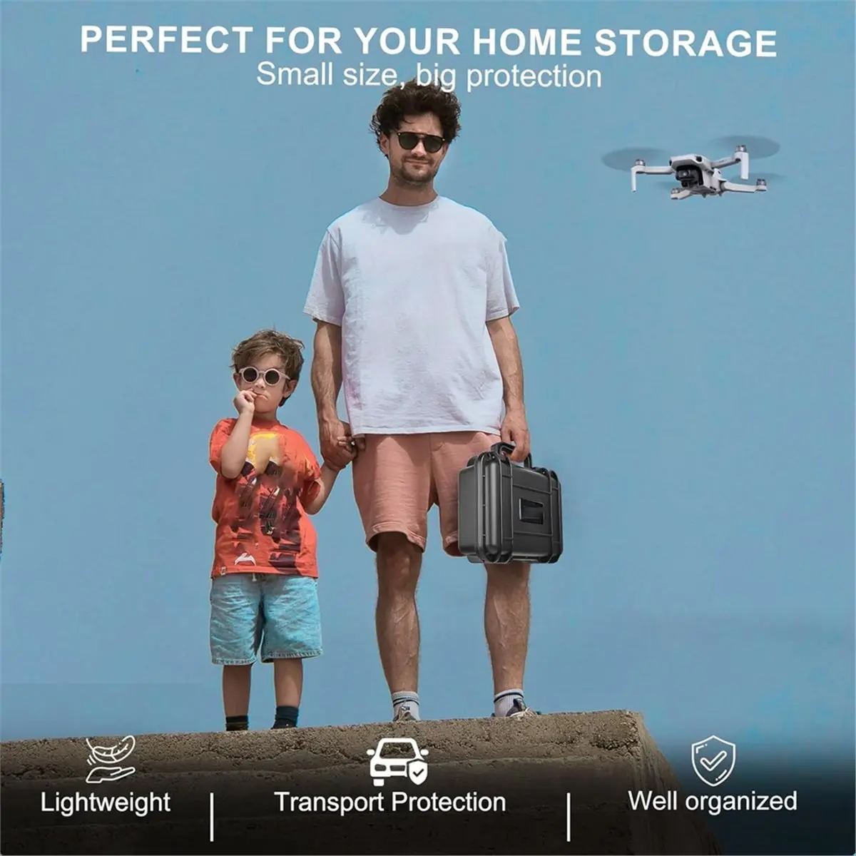 

Новый портативный водонепроницаемый жесткий кейс для хранения дронов Mini 4K/2 SE/2 и других аксессуаров (ТОЛЬКО КОРПУС)