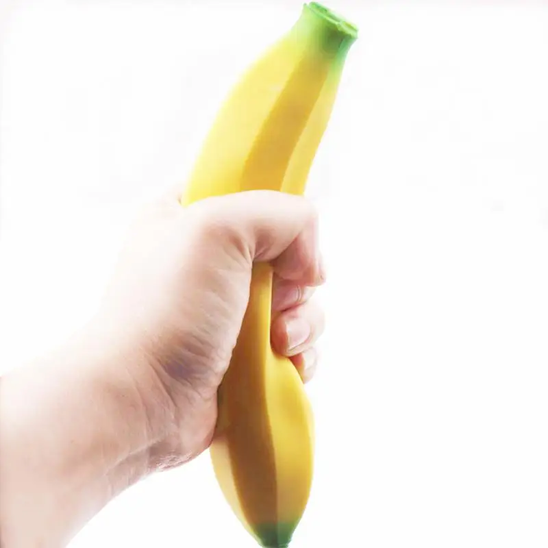 1pc Anti-stress Squishys Banana Toys Slow Rising JumboSquishys Fruit Squeeze Toy Funny Stress Reliever Reduce Pressure Prop #WO