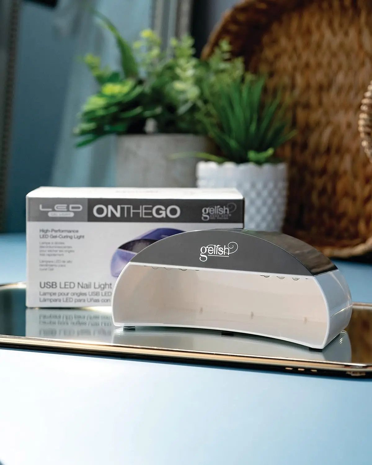 ジェルネイル用MINI On The Go LEDライト – ポータブル、USB給電、45秒硬化、軽量＆プロ仕様