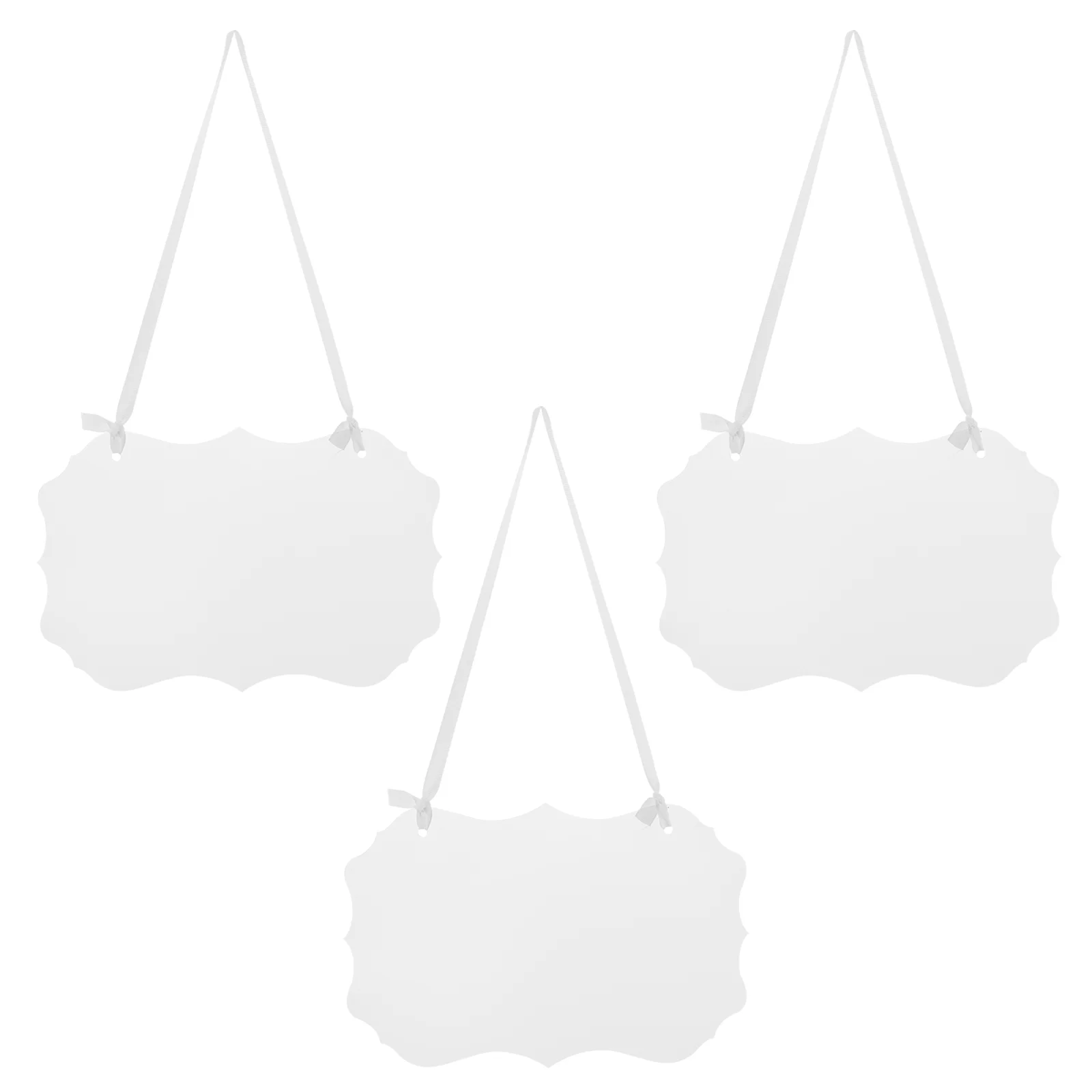 

3 Pcs Wedding Chair Acrylic Blank Sign Bridegroom Chairs Reserved Seating Signs
