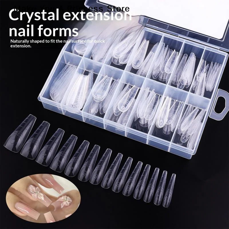 【HBA】70/140/150Pcs Nailpop Sistema Duplo Formas de Unhas Extensão Pontas de Unhas Falsas Formas Superiores Para Unhas Gel Molde de Construção Ferramentas de Arte
