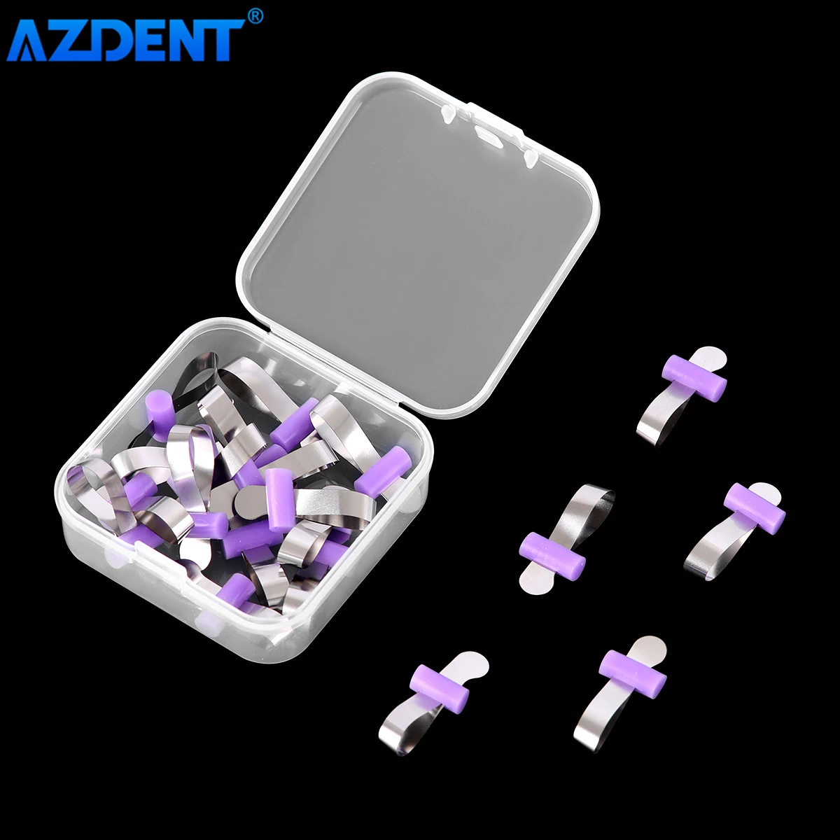 Bandas de matrices de Metal Dental sin retenedor Automatrix AZDENT con casillero que forma la hoja seccional de ortodoncia contorneada