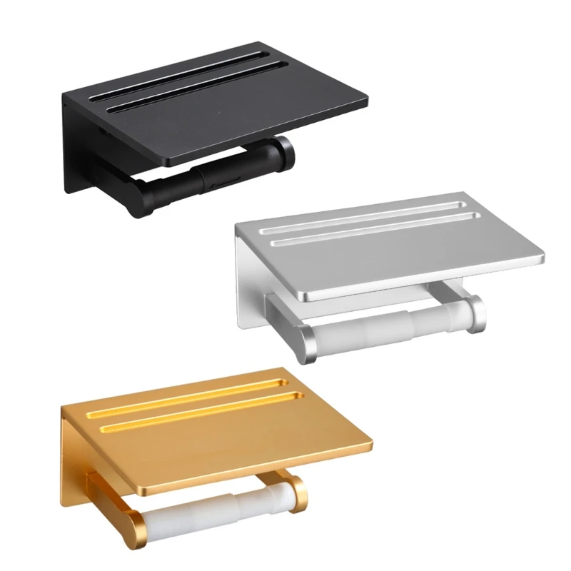 

Toilet Paper Holder Rutof Aluminum all Mounted Toilet Roll Holder for