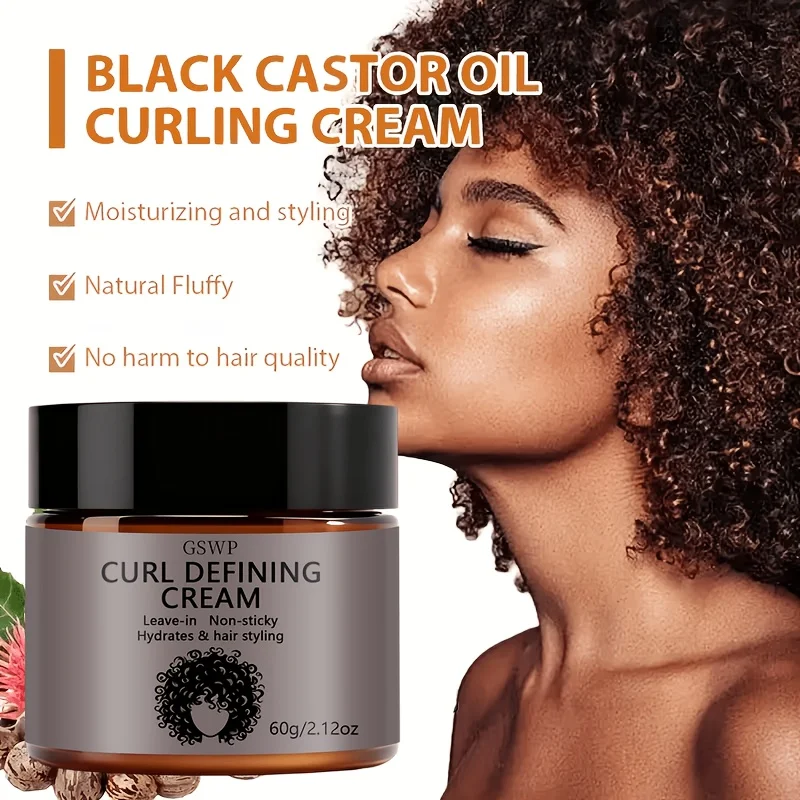 GSWP Curl Defining Cream. Contains Argan Oil. Sets Curls and Creates Perfectly Defined Waves. Controls Frizz. 60/120g