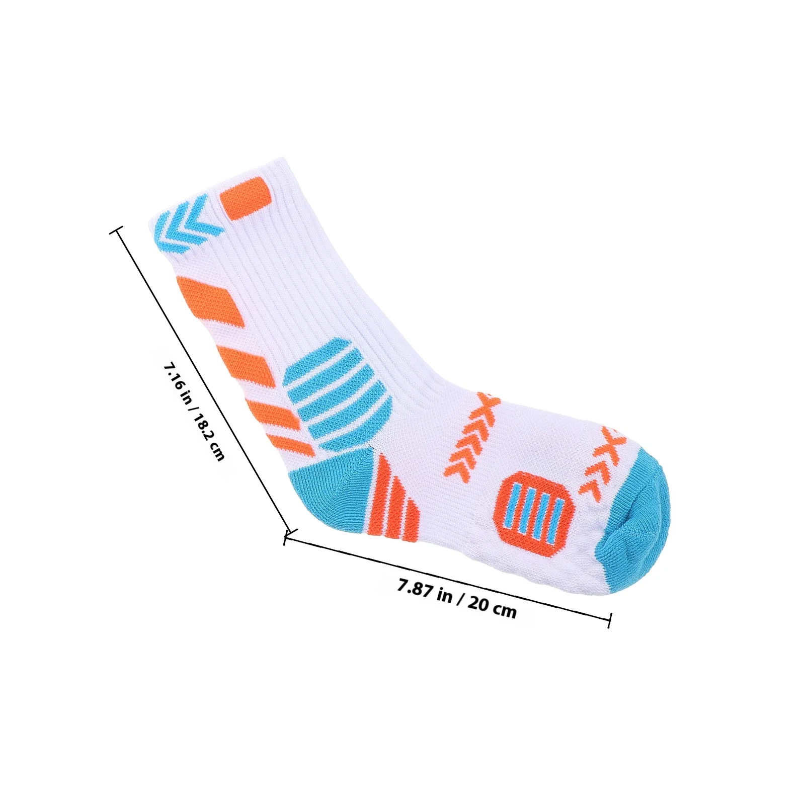 1쌍 하이탑 어린이 농구 양말 통기성 쿠션 서포트 스포츠 미드 카프 양말 미끄럼 방지 내구성 학교용