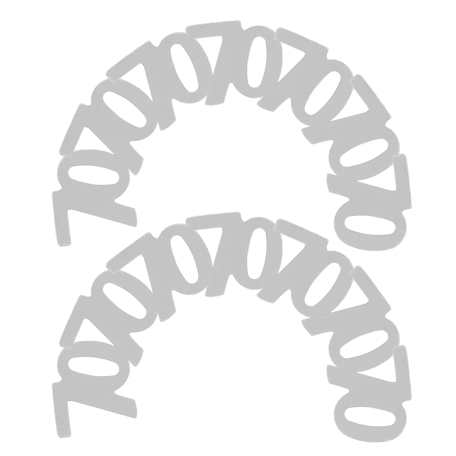 

1200pcs Silver Number 70 Confetti Premium Sequins For Birthday Anniversary Party Wedding Celebration Table Decoration Favor Bag