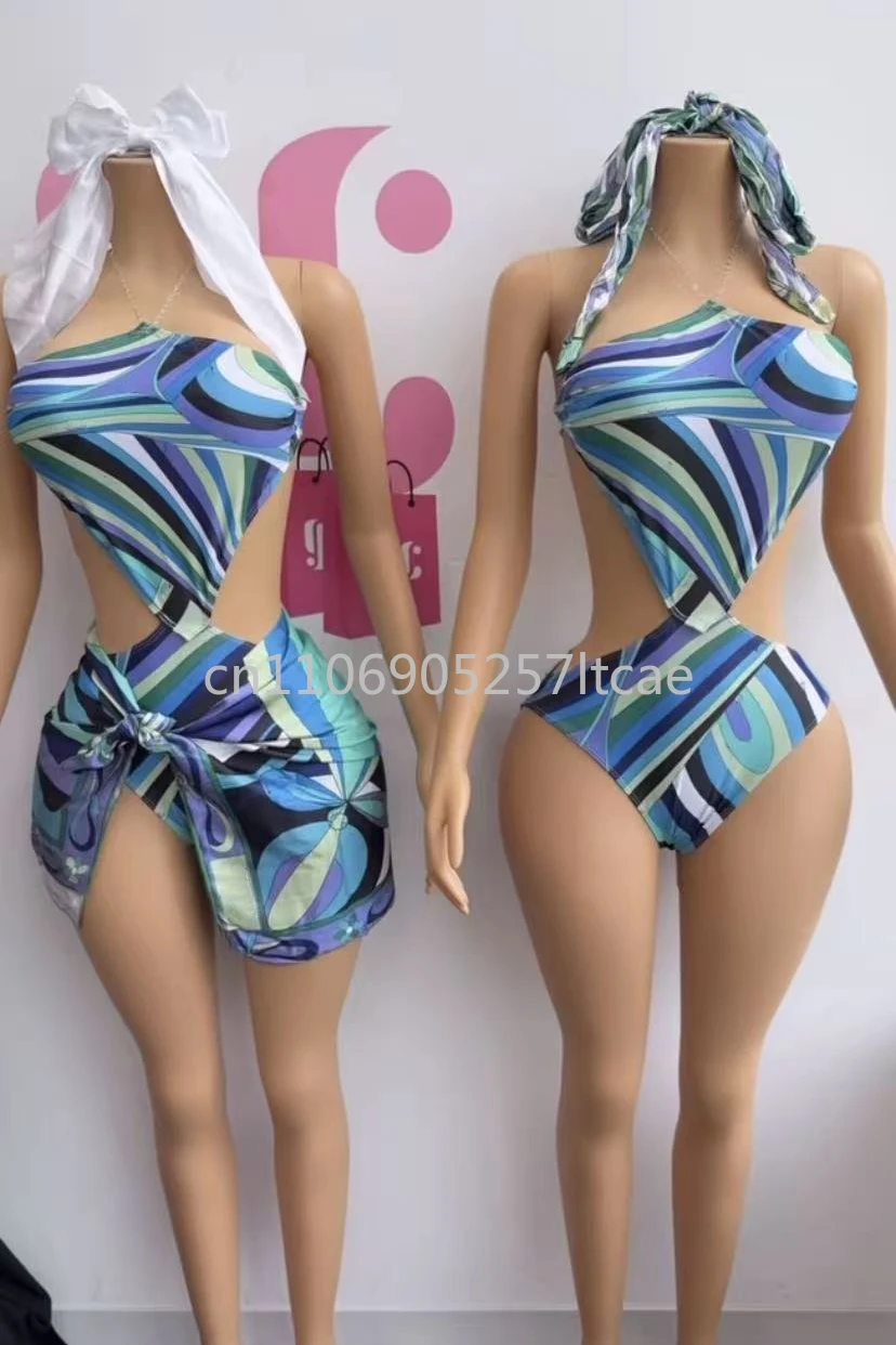 

Classic Design Women's Scarf Bikini Sets Letter Signature Logo Luxury Brand Lady Headband Swimsuits