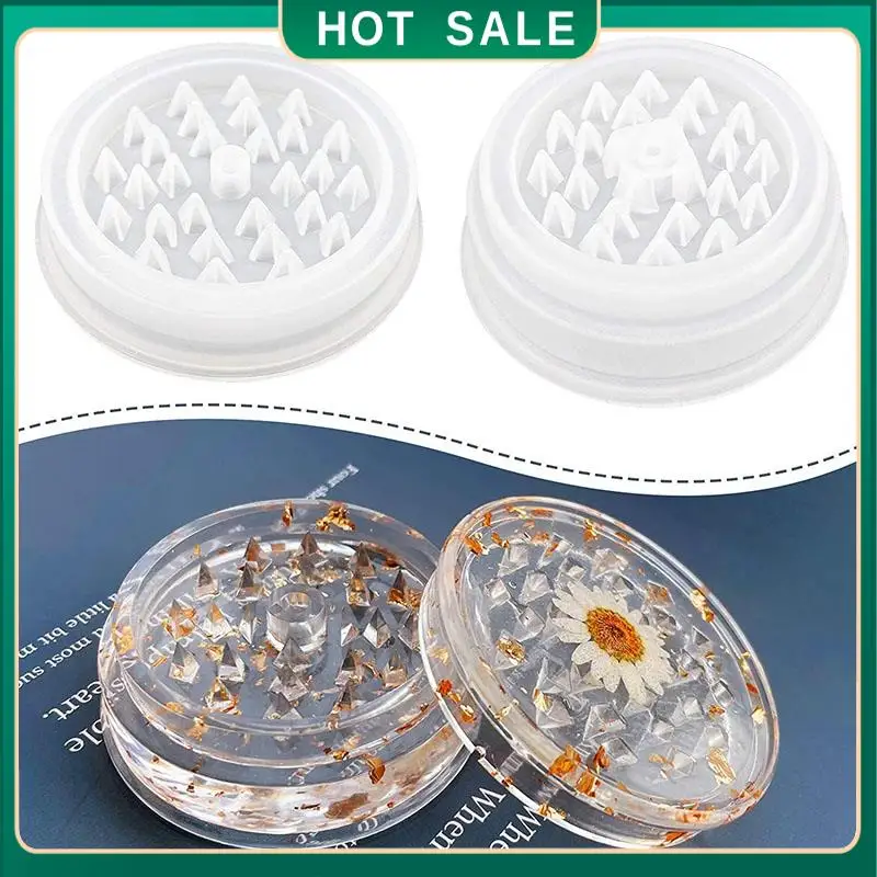 Molde de moedor grande My Home para resina - Molde de moedor de resina de 3 polegadas com formato de pontas eficiente, moldes de moedor de silicone premium