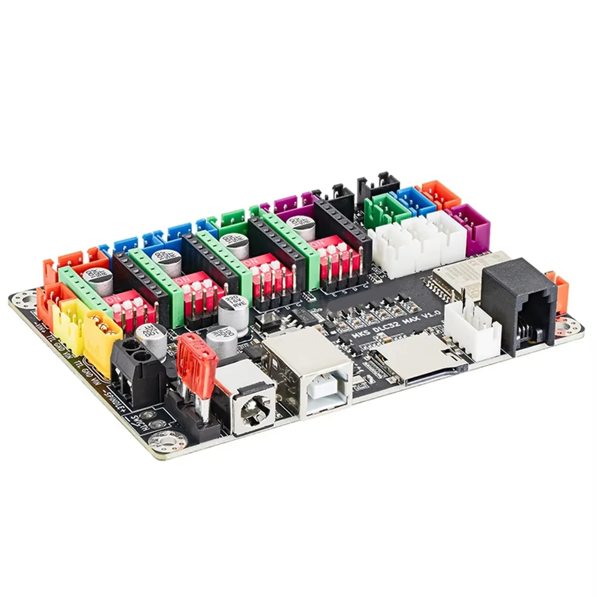 A76K Precision Engineered MKS DLC32 MAX CNC Router Board, 4-Axis Controller For Advanced Laser Engraving