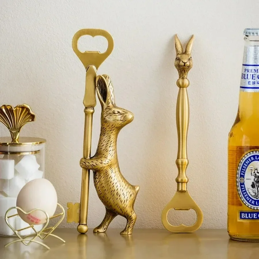Luxury Retro European Brass Bottle Opener Creative Beer Bottle Opener Kitchen Accessories Copper Vintage Home Wine Bottle Opener