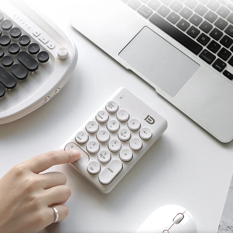 Teclado Numérico Digital Sem Fio, Mini, Bonito, Portátil, Financeiro, Escritório, Moda, Presente