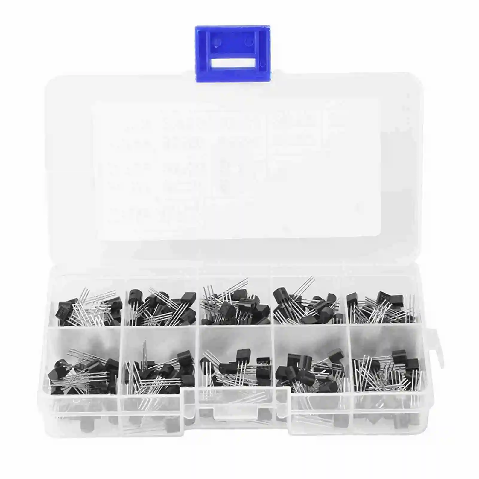 200pcs 10 Values Silicon Transistor Kit Three Pin Transistor BC327-BC558 Transistor Assortment DIY Kit