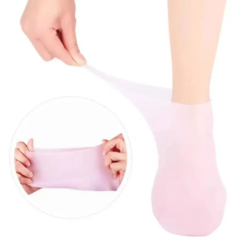 Calzini Anti-screpolature per la cura dei piedi Unisex impermeabile sollievo dal dolore pelle morta rimuovi protezione calzini per la cura della pelle in Silicone donna