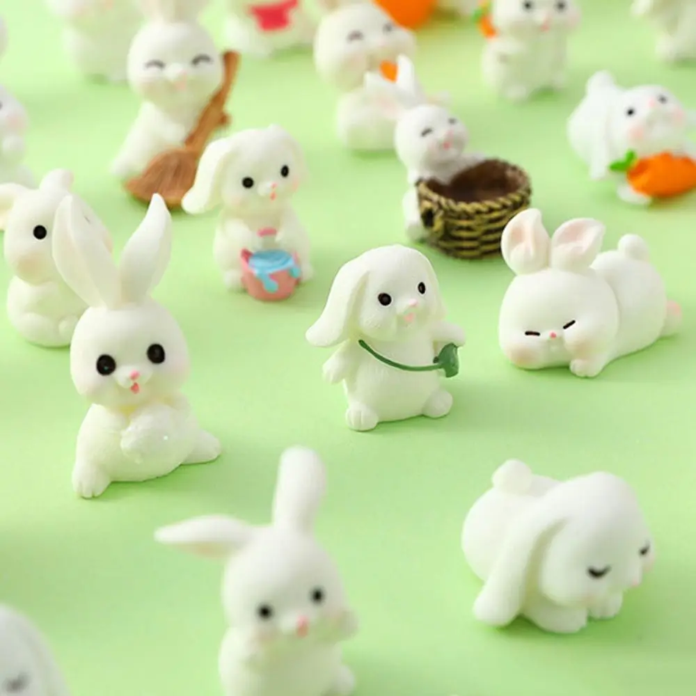 Fake Candy Rabbit Model Action Figure Play Doll Simulation Animal Toys Dollhouse Miniature Mini Dog Model Party Favors