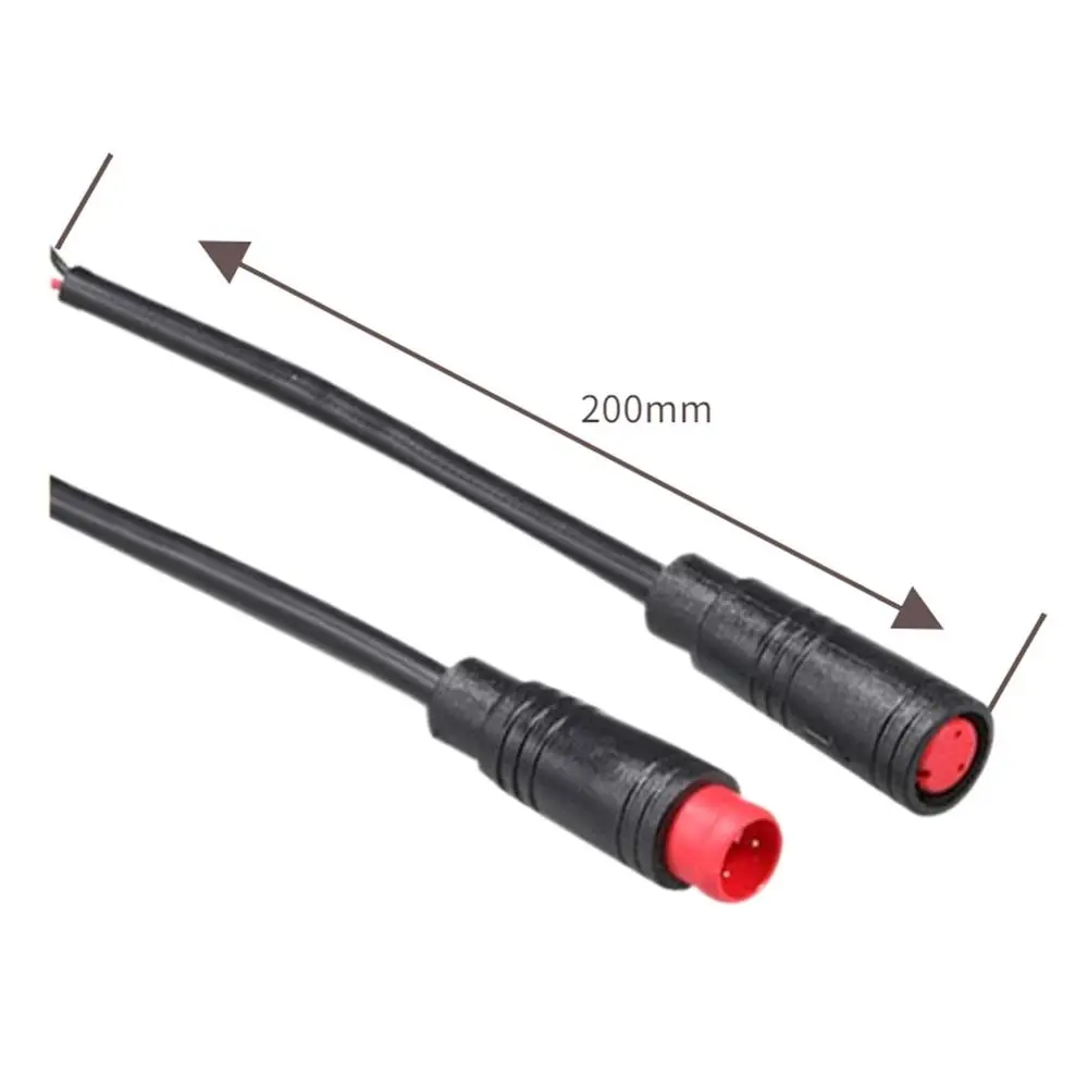 Black For Ebike Bafang Ebike Accessories 2/3/4/5/6Pin Cable Display Pin Base Connector Waterproof Connector