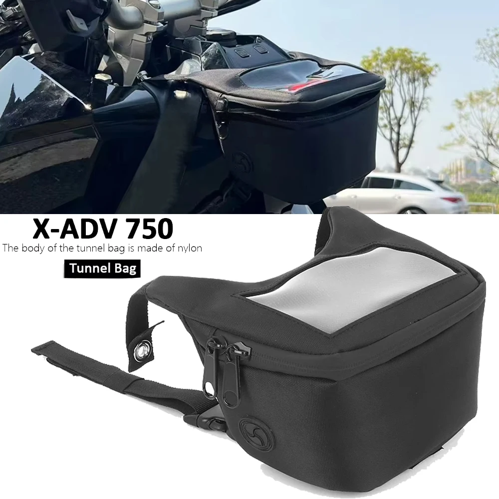

Подходит для HONDA X-ADV 750 X-ADV 750 2025-2017, туннельная сумка для топливного бака для мотоцикла, скутера X ADV XADV 750, дорожная сумка, черная
