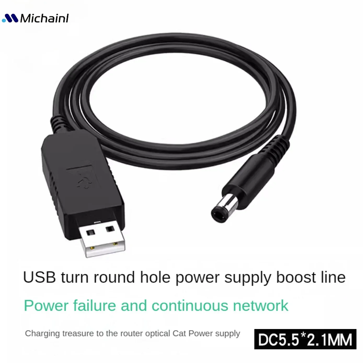 Linea USB Power Boost DC 5V a DC 9V / 12V Modulo step UP Cavo adattatore convertitore USB Spina 2.1X5.5MM per computer router