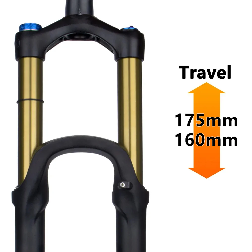 Bolany bike Fork 27.5 29 Inch Pneumatic Shock Absorber Damping BOOST Barrel Shaft Magnesium Alloy 175mm 160mm Travel Disc Fork