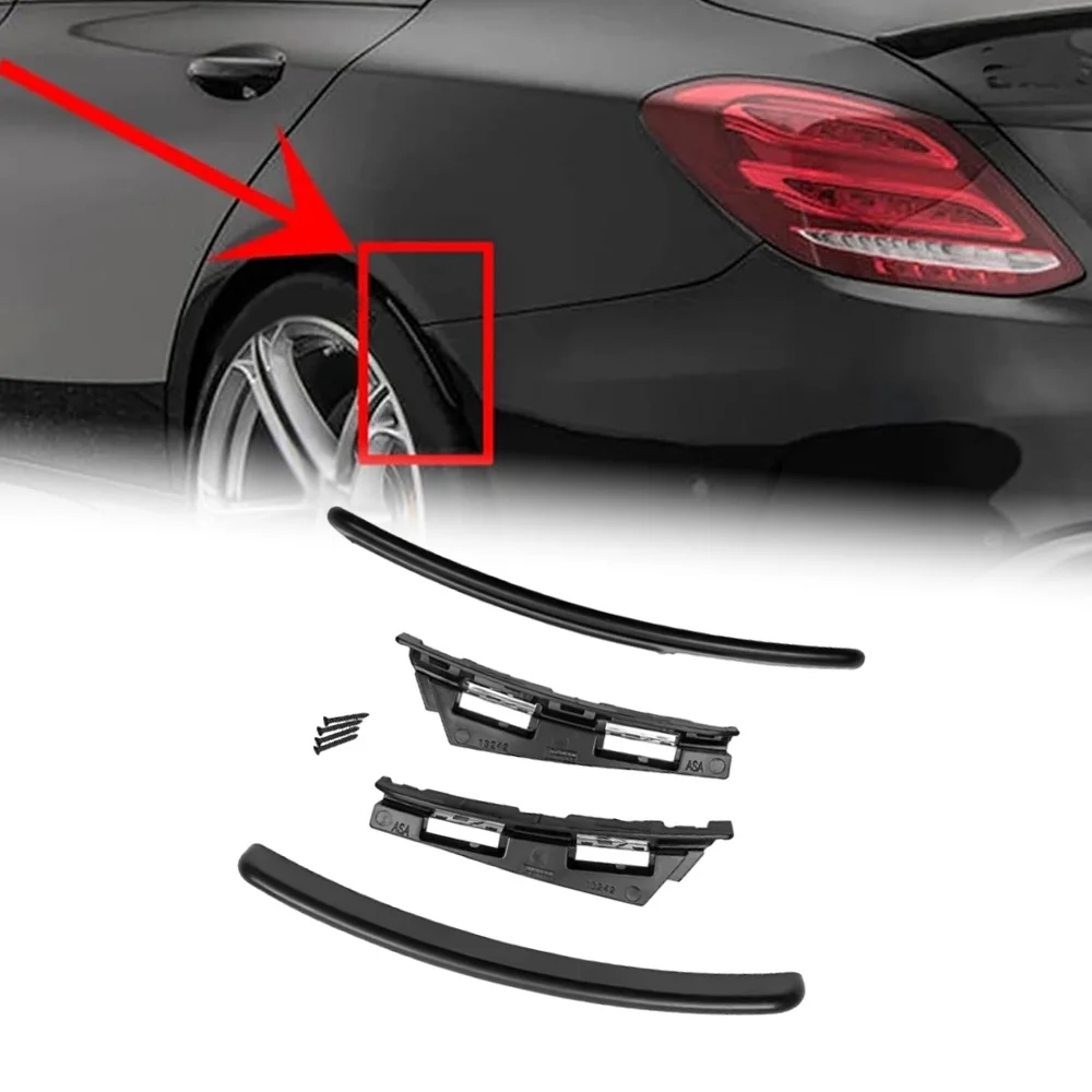 

Car Rear Bumper Fender Flare Extension Wheel Eyebrow Lip for Mercedes-Benz W205 C180 C200 C250 C300 C400 C43 C63 AMG 2015-2021