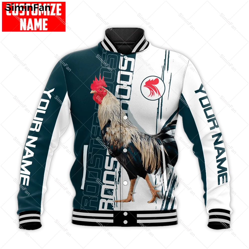 Mexican Rooster 3D All Over Printed Varsity Baseball Bomber Jackets Men Harajuku Coat Outwear Unisex Female Top New Streetwear