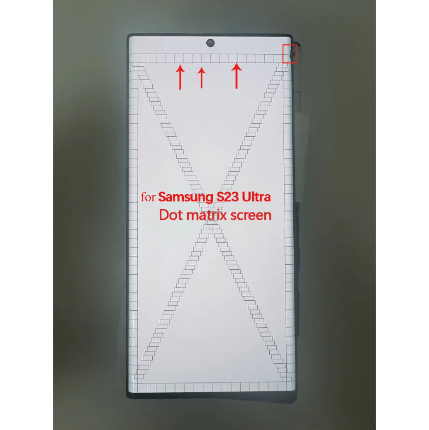 Met Dot, geschikt voor Samsung Galaxy S23 Ultra LCD S918 S918F S918U AMOLED-scherm, vervangend LCD-display, defect.