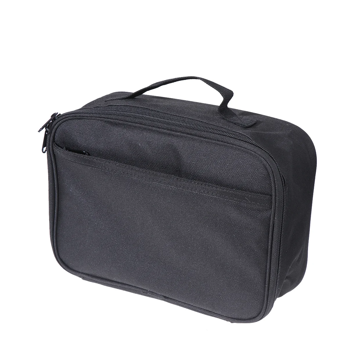 

Black Square Oxford Fabric Thermal Lunch Bag Insulated Large Portable Lunch Tote for School Outdoor Work Picnic