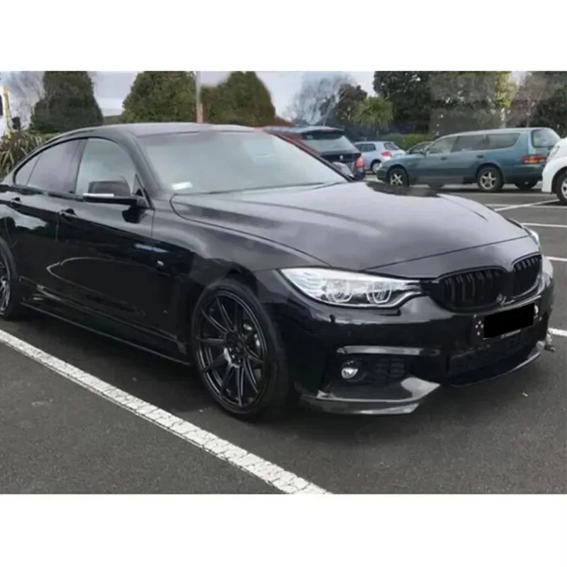 For BMW 4 series F32 F33 F36 Carbon Fiber wrap angle Car Front Bumper Splitter Corner Trim Cover Front Chin Body Kit