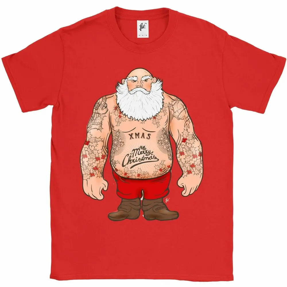 Shirtless Covered In Tattoos For Christmas Mens T-ShirtUnisex Women's Summer Cotton Luxury Brand Retro OversizedGraphic Y2