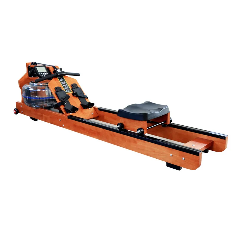 High Quality  Fitness Equipment Cardio Adjustable Wooden Water Rowing Machine for Home Rower Gym Fitness Exercise