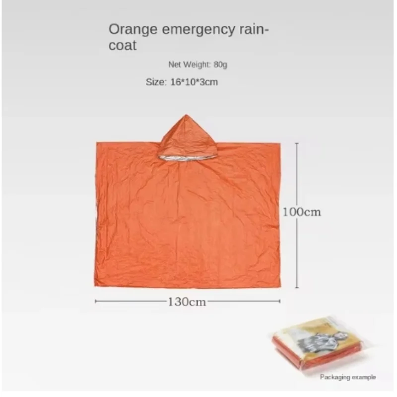 Emergency Raincoat Poncho Waterproof Rainwear Blanket Survival Camping Equipment Cold Insulation Rainwear Camping Equipment image 5