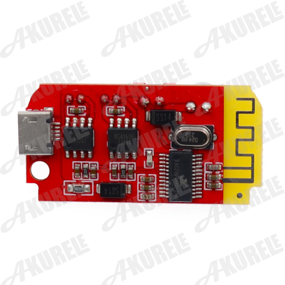 CT14 Micro 4.2 Stereo Bluetooth Power Amplifier Board Module 5VF 5W+5W Mini with Charging Port for Refitting Idle Sound Box