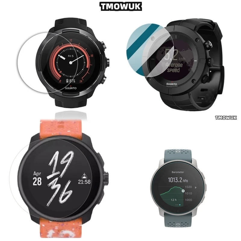 

For Suunto 5 7 9 Peak Pro Race S 45mm 49mm OCEAN Traverse Alpha Precision-Cut Tempered Glass Protector UV Coating