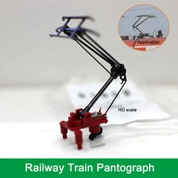 Ho 1:87 Scale Alloy Arm Pantograph Model Train Bow Electric Traction Antenna Part Model Railway Layout 1piece