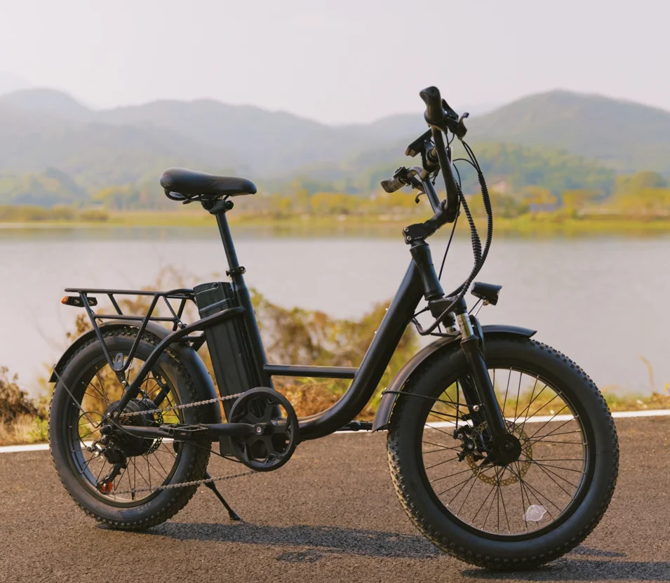 500W Foldable Electric Bicycle City Electric Bike with Lithium Battery 20Inch Fat Tires image 2