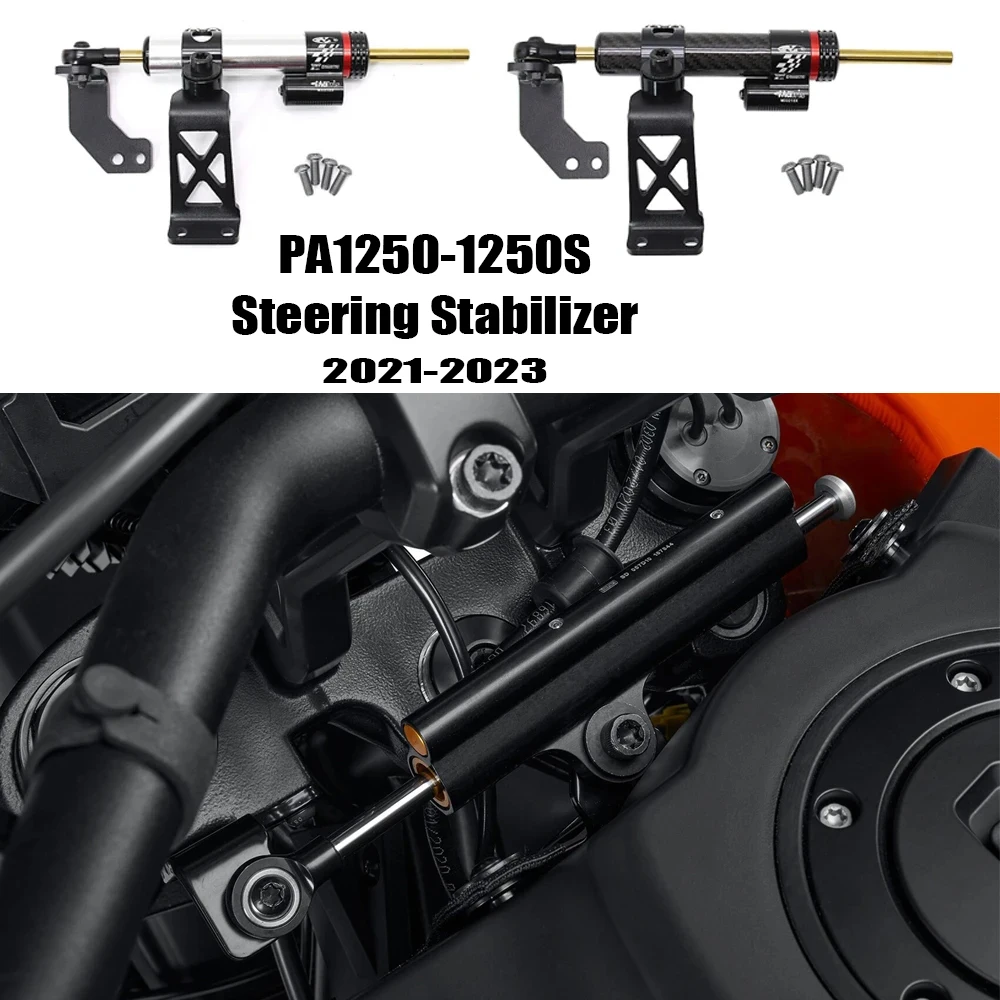 PA 1250 Pan Americ 1250S Motorcycle Steering Stabilizer Bracket Steering Damper For PA 1250S PANAMERICA 1250 2021-2023