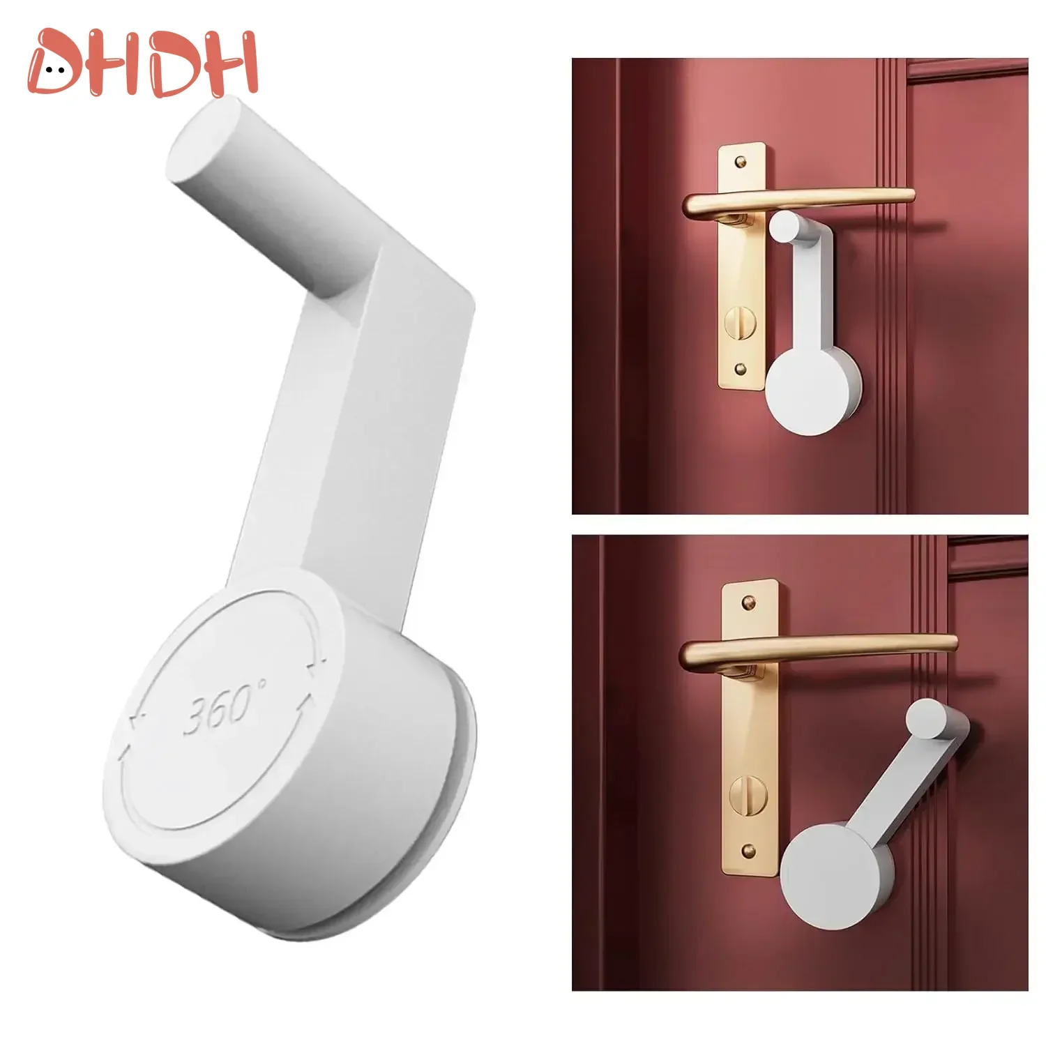 Child Safety Door Handle Lock Baby Locks Easy To Install Anti-opening Handle Lock Pet Room Door Child Protection Device