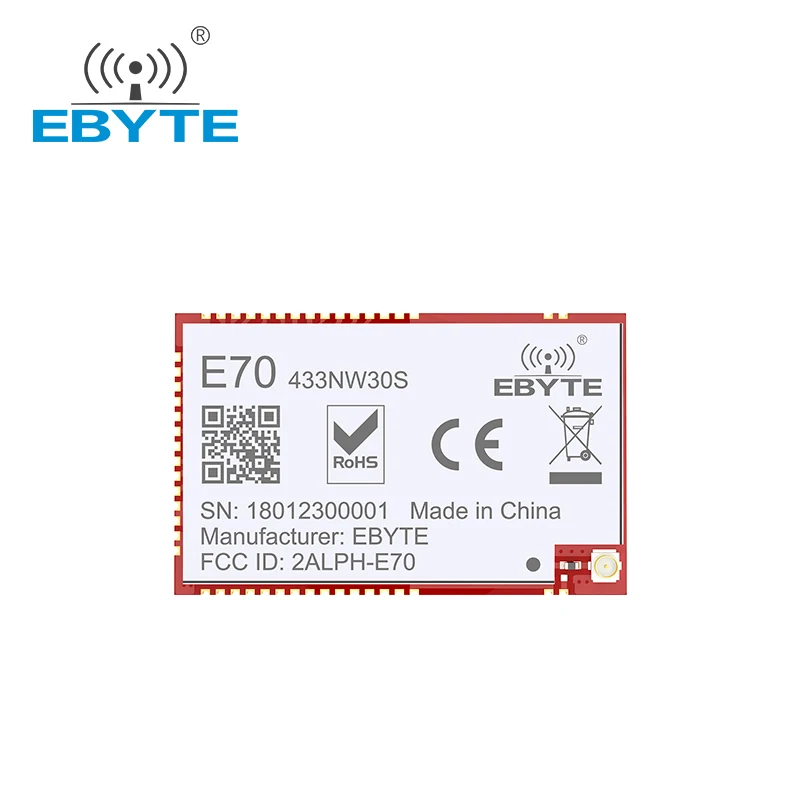 CC1310 433 МГц E70-433NW30S IOT Board Star Network Module Long Range 6.5km EBYTE 30dBm UART Интерфейс IPEX/Антенна с отверстием для штамповки