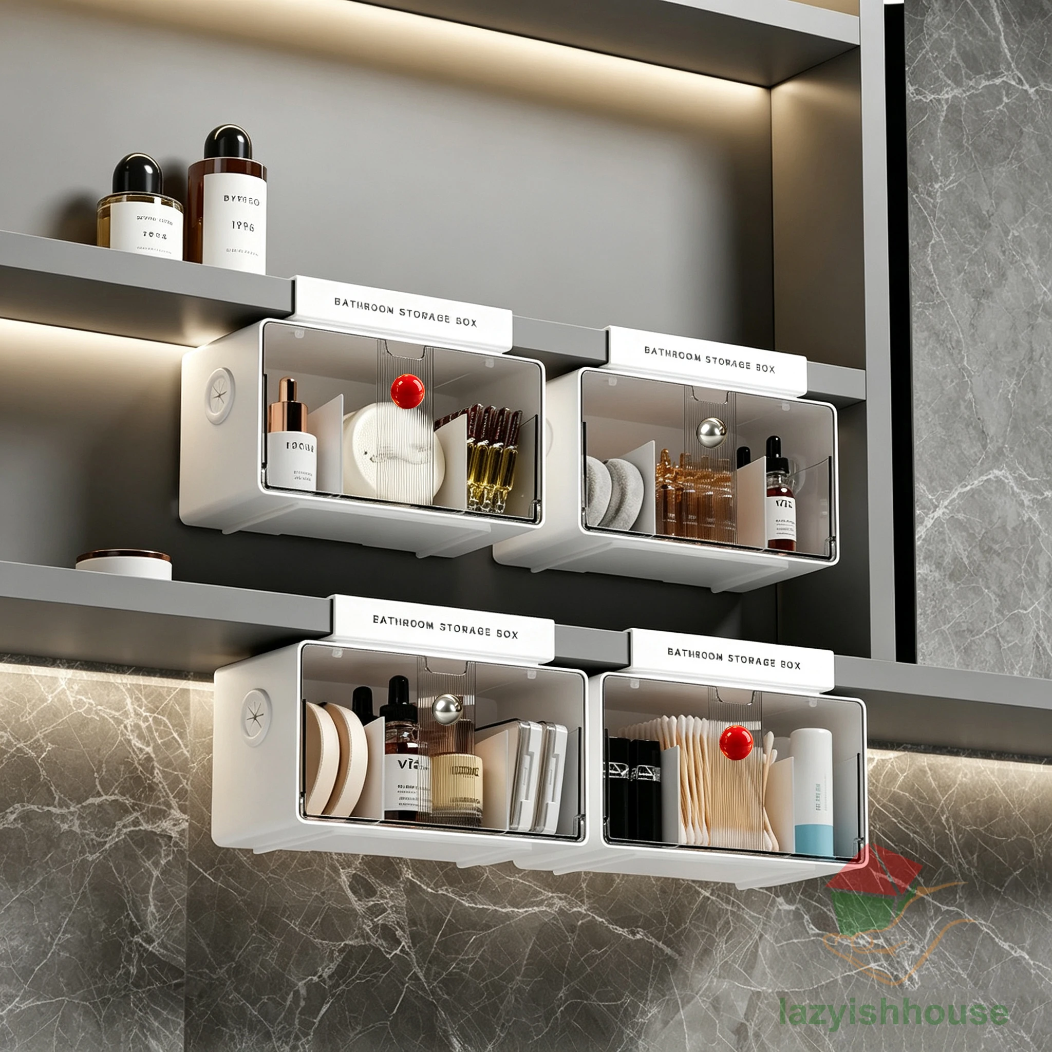 Kotak Penyimpanan Serbaguna un - Home Goods Bathroom Cabinets ulasan dan harga