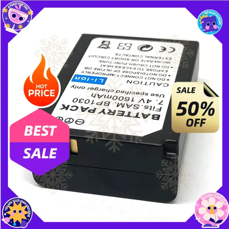 SWZY 7.4V 1600mAh BP1030 BP1130 Battery For SAMSUNG NX500 NX1000 NX1100 NX2000 NX200 NX210 NX300 NX300M L10 Camera
