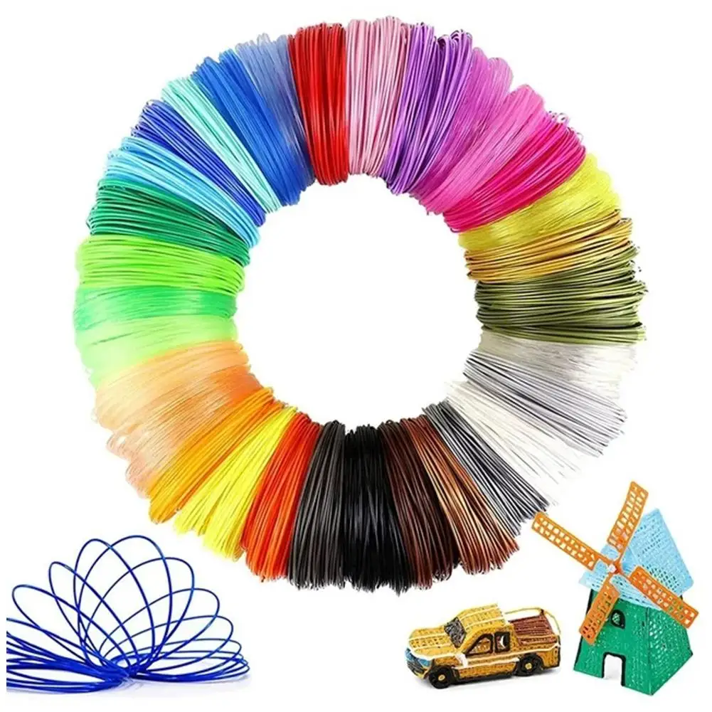20colors 3D Printing Consumables PCL Low Temp PLA Filament 3m Wire for 3D Printer Pen Non-Toxic PLA Plastic Filament Refill