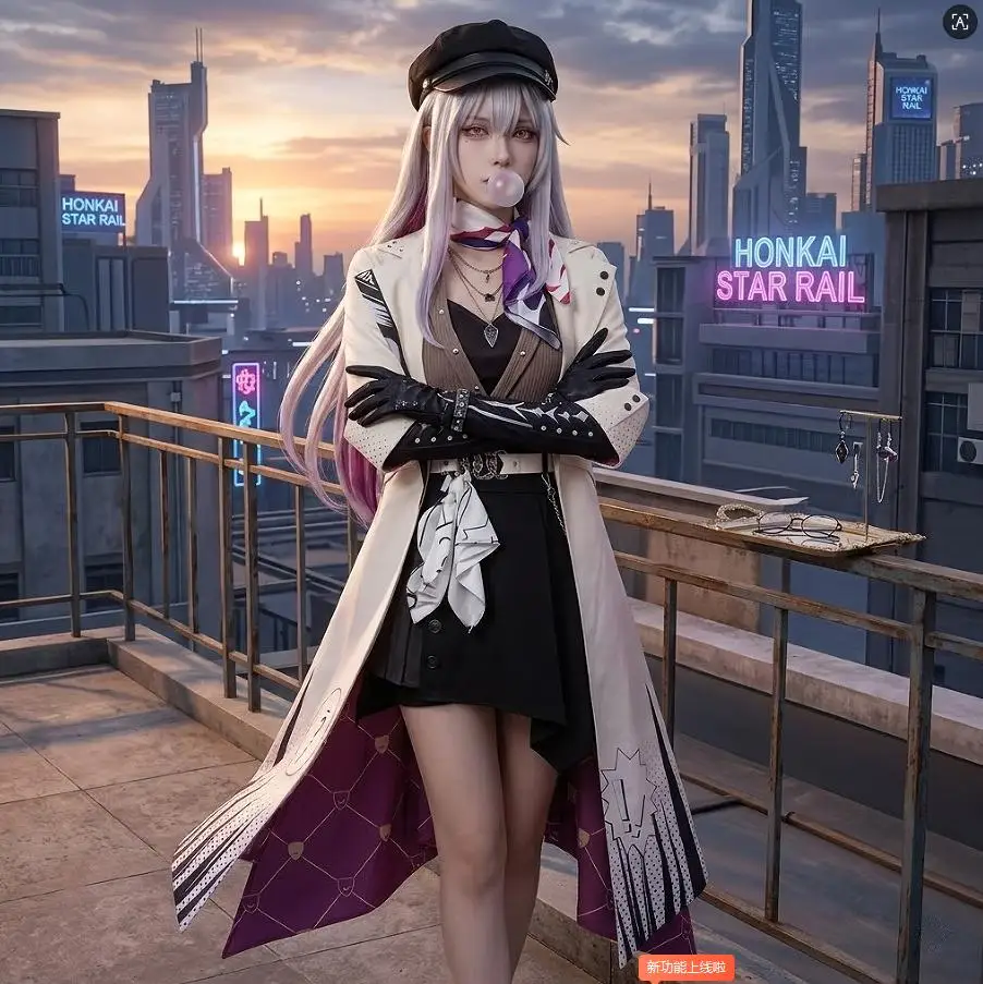 

Honkai Star Rail: Nihilux Anime Game Cosplay Costume Weekly NPC Nihilu Women Dress Halloween Party Suit With Hat Party Dress Up