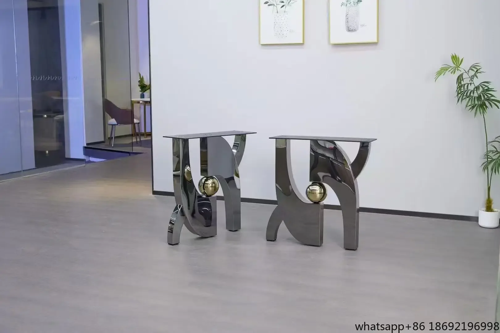 Luxury Marble Dining Table Round Stainless Steel Dining Table Household Furniture Living Room Dining Table Set Legs