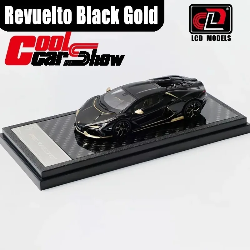 modellino-auto-in-scala-1-64-lcd-revuelto-nero-e-oro-cool-car-show-2026-giocattolo-in-lega-modello-in-metallo-pressofuso-collezione-regalo-di-natale-per-ragazzi
