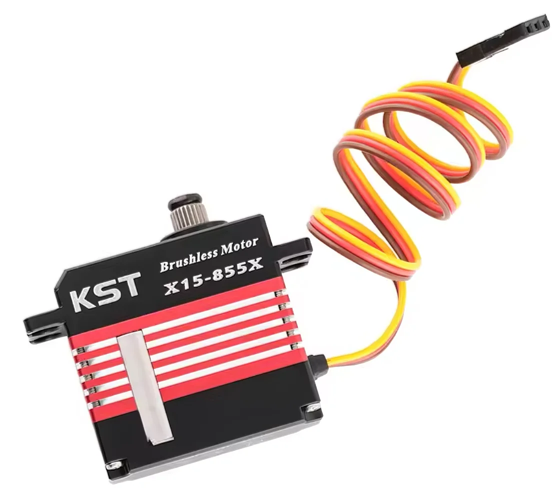 KST X15-855X Mini Digital Metal Gear Brushless Tail Servo for RC Helicopters 15Kgf.cm High Voltage 0.05sec Response Time