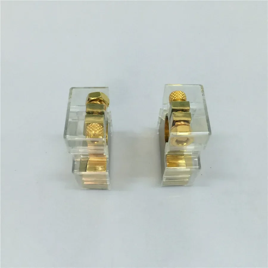 4pcs for Car Audio Modified Battery Head Battery Clip Battery Head Gold Plated Connector Spike