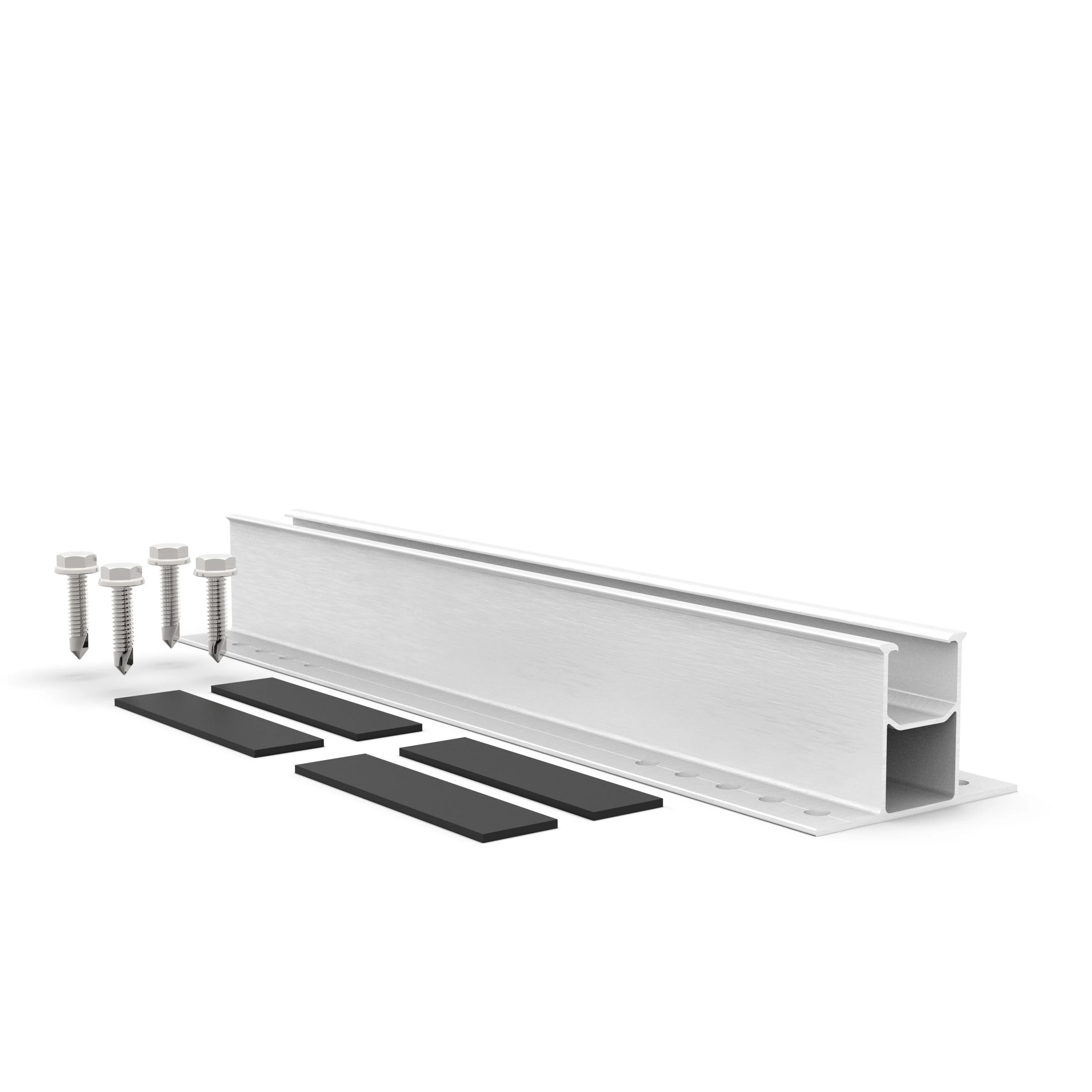 Aluminum Solar Mini Rail Mounting Bracket, Metal Roof PV Module Accessories, Premium Solar Energy System Fittings for 800W Solar